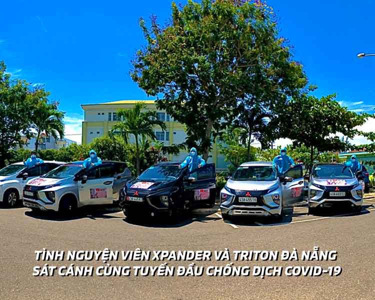 TÌNH NGUYỆN VIÊN XPANDER VÀ TRITON ĐÀ NẴNG SÁT CÁNH CÙNG TUYẾN ĐẦU CHỐNG DỊCH COVID-19 