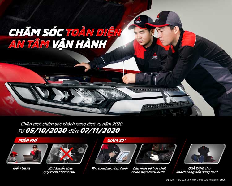 MITSUBISHI TRIỂN KHAI CHIẾN DỊCH CHĂM SÓC KHÁCH HÀNG VÀ TIẾP TỤC MỞ RỘNG HỆ THỐNG NHÀ PHÂN PHỐI, NÂNG TẦM CHẤT LƯỢNG CHẤT LƯỢNG DỊCH VỤ