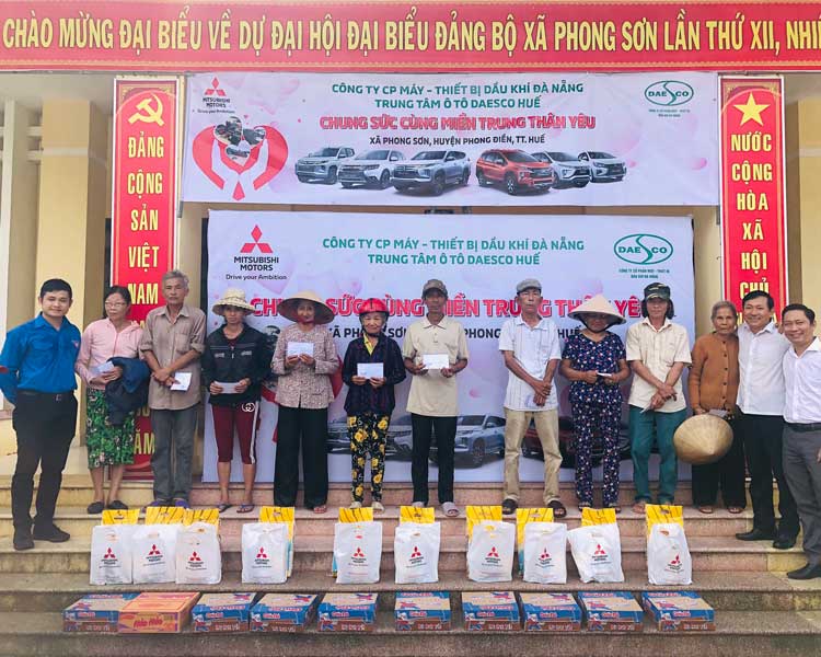 Hỗ trợ đồng bào khắc phục hậu quả thiên tai tại Miền Trung